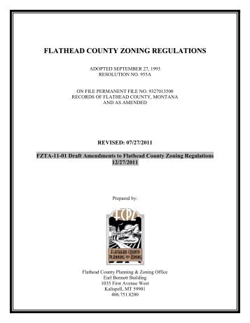 flathead county zoning regulations - Flathead County, Montana