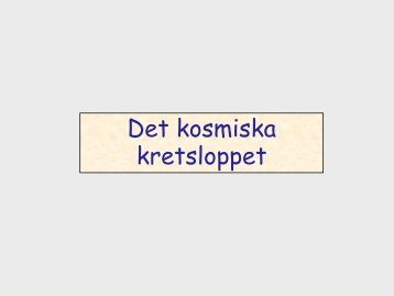 Det kosmiska kretsloppet