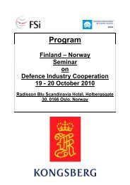 German-Norwegian Workshop on Armaments Co-operation - FSi