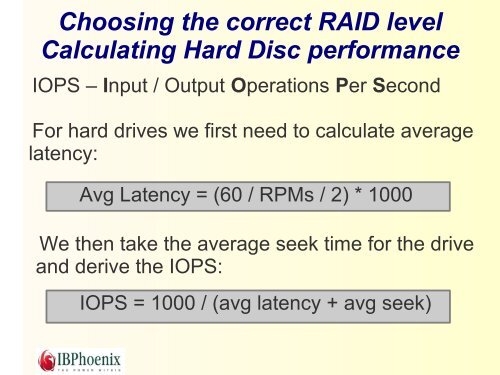 Firebird and RAID