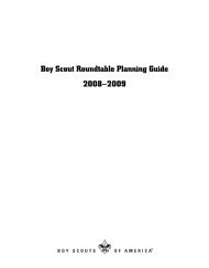 Boy Scout Roundtable Planning Guide 2008–2009 - Boy Scouts of ...
