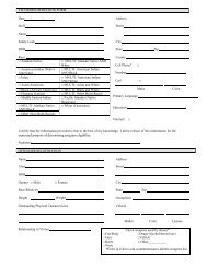 Sample intake form from the Women's Center and Shelter of Greater ...