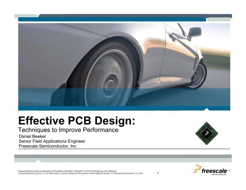 Effective PCB Design: - Freescale