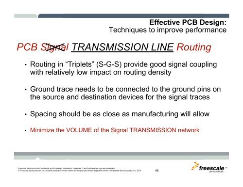 Effective PCB Design: - Freescale