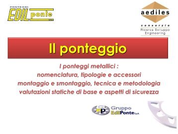 i ponteggi - Formazione e Sicurezza