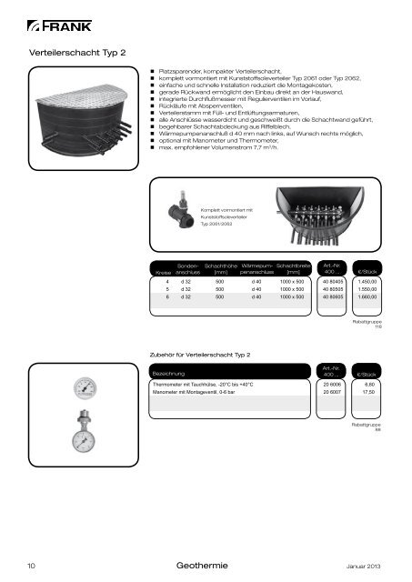 Preisliste Geothermie (PDF) - Frank GmbH