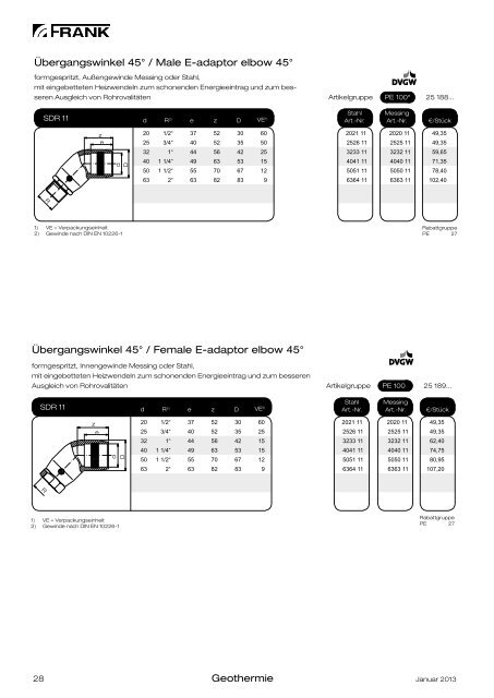 Preisliste Geothermie (PDF) - Frank GmbH