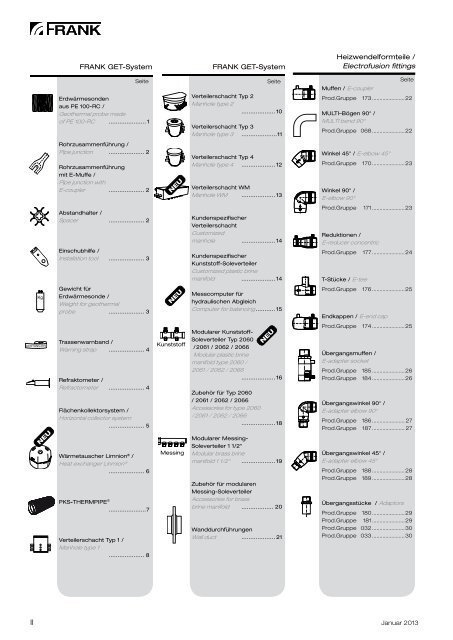 Preisliste Geothermie (PDF) - Frank GmbH