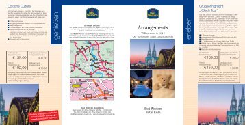 Arrangement-Flyer (PDF) - BEST WESTERN Hotel Köln