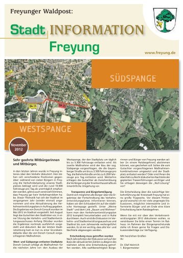 41. Ausgabe – November 2012 - Stadt Freyung