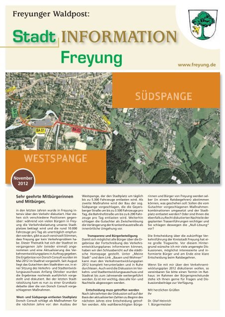41. Ausgabe – November 2012 - Stadt Freyung
