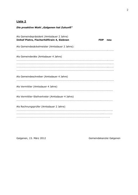 Wahlvorschläge 2012 [PDF, 119 KB] - Galgenen