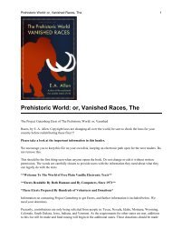 Prehistoric World: or, Vanished Races, The - Friends of the Sabbath ...