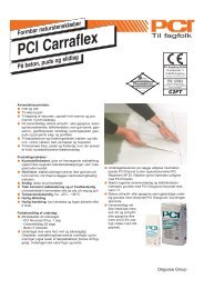 Poduktinformation over PCI-Carraflex - Flisestudiet