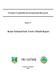 Ream National Park Twelve Month Report