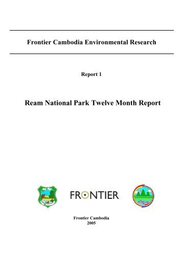 Ream National Park Twelve Month Report