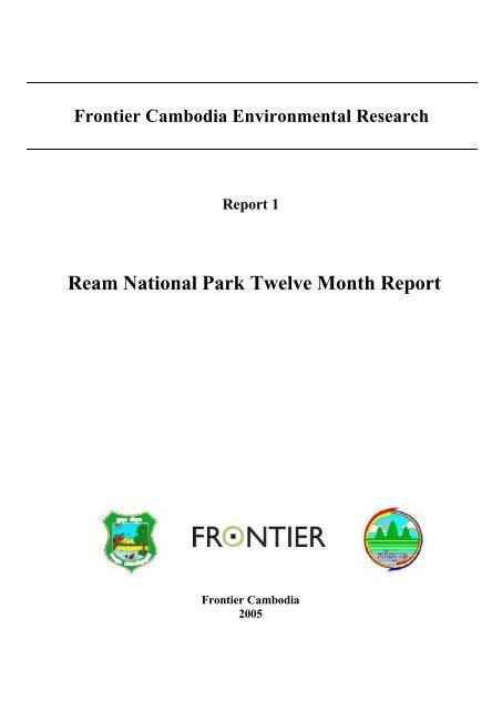Ream National Park Twelve Month Report