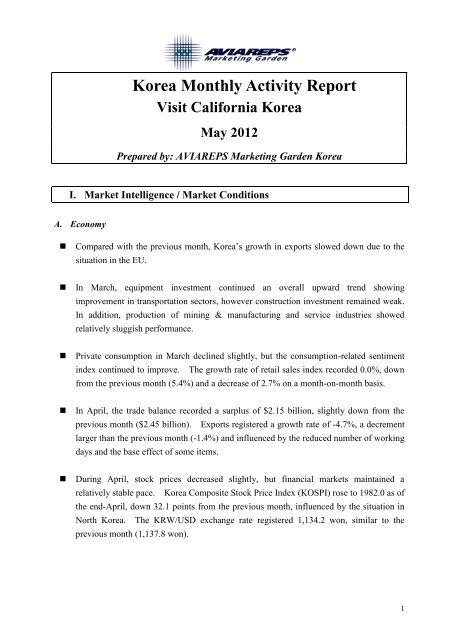 May - the California Tourism Industry Website