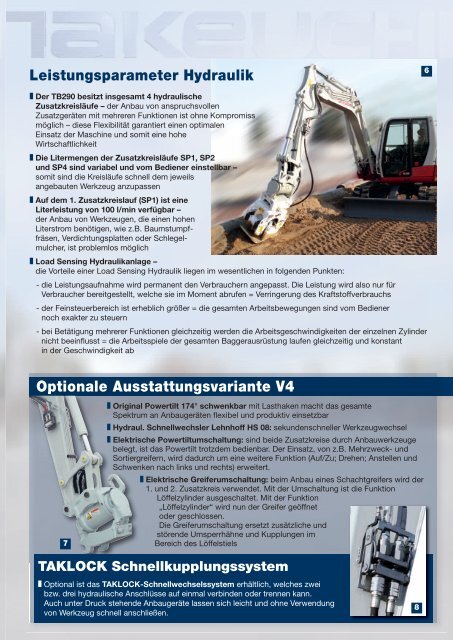 technische daten tb 290 cv