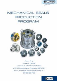 mechanical seals production program - FLUITEN-VIKOV, s. r. o.