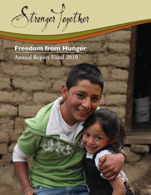 Stronger Together - Freedom from Hunger