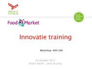 De tien elementen van innovatievermogen, Syntens - Food2Market