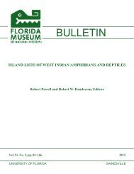 Island lists of West Indian amphibians and reptiles - Florida Museum ...