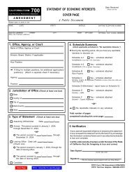 Form 700 Amend - Fair Political Practices Commission - State of ...