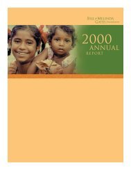 2000 Annual Report - Bill & Melinda Gates Foundation