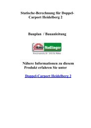 Statische-Berechnung für Doppel- Carport ... - Gartenhauspark