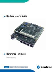 Kontron User's Guide