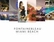 Banquet Presentation Overview091710 - Fontainebleau Miami Beach
