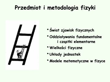 Przedmiot i metodologia fizyki