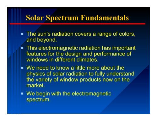 Selecting Windows - Florida Solar Energy Center