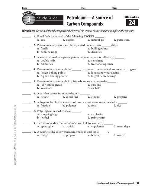 Study Guides - Cherokee County Schools