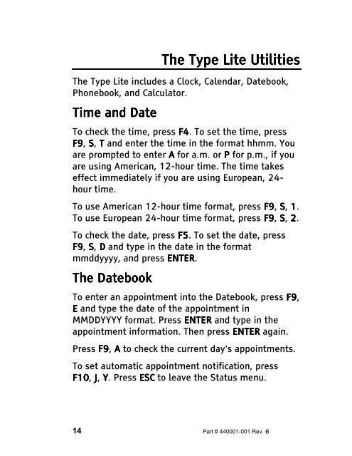 The Type Lite User Guide - Freedom Scientific