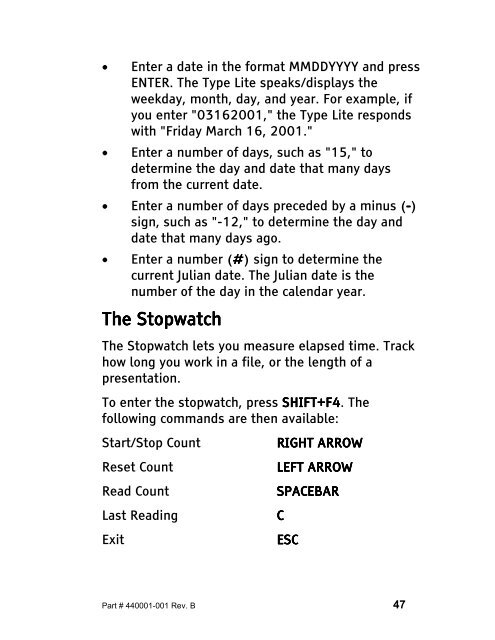 The Type Lite User Guide - Freedom Scientific