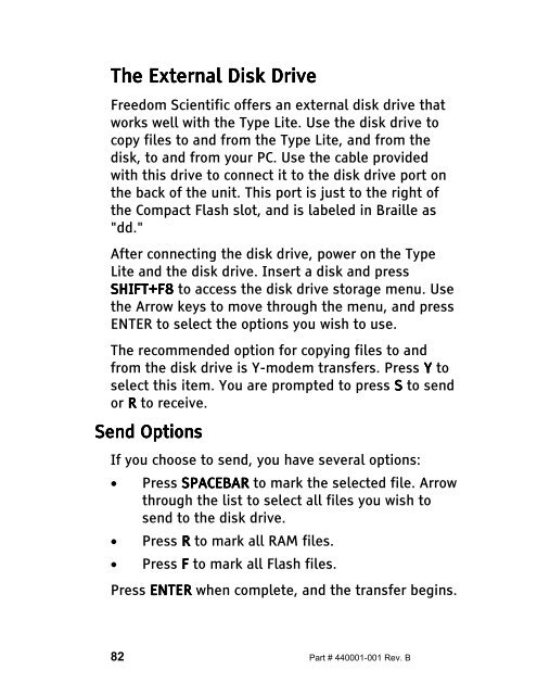 The Type Lite User Guide - Freedom Scientific