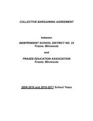 collective bargaining agreement - Frazee-Vergas Public Schools ...