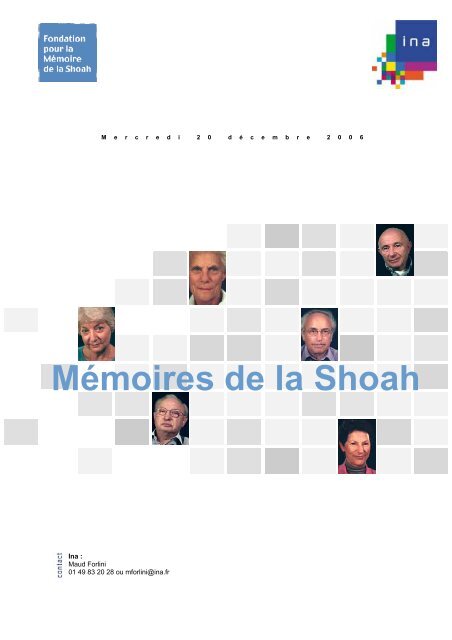 Dossier de presse - Fondation pour la Mémoire de la Shoah