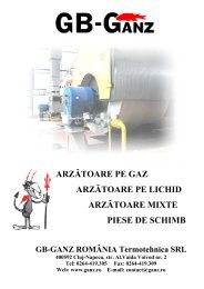 Gama de arz?toare.pdf - GB-Ganz Romania Termotehnica SRL