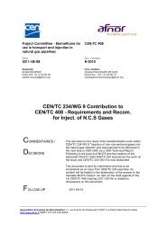 CEN/TC 234/WG 9 Contribution to CEN/TC 408 - Requirements and ...