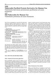 VIII. Tuberculin Purified Protein Derivative for Human Use