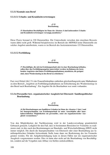 Gleichstellung von Frauen und Männern im ... - frauennrw.de