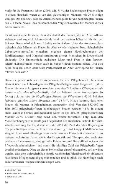 Demografischer Wandel und Frauen - Denkanstöße - frauennrw.de