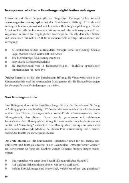 Demografischer Wandel und Frauen - Denkanstöße - frauennrw.de