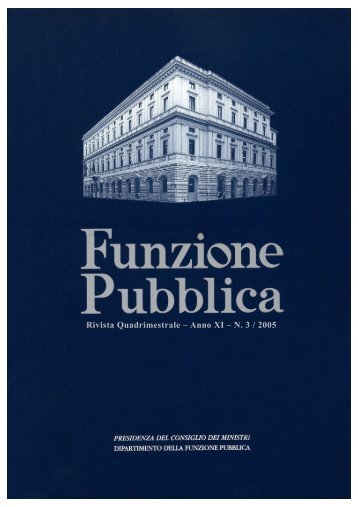 Rivista n. 3 in formato per la stampa - Dipartimento Funzione Pubblica