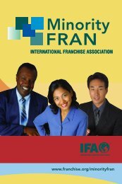 The Franchise Advantage - International Franchise Association