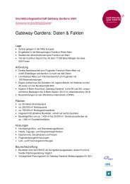 Gateway Gardens: Daten & Fakten