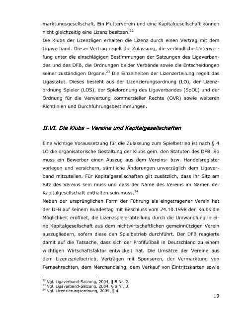Lizenzierungsverfahren der Deutschen Fußball Liga GmbH